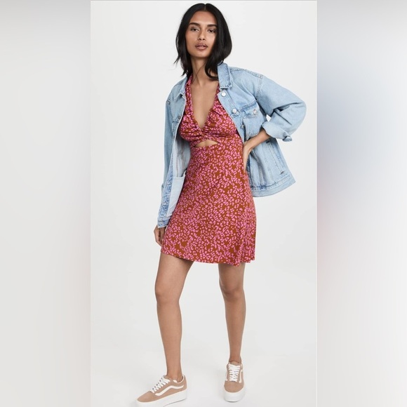 Free People | Women's Marsaille Mini Dress - Rust Combo - Picture 5 of 8